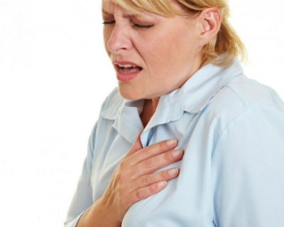 резкий болевой синдром в области грудины